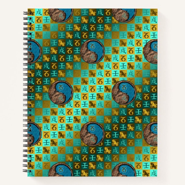 Capricorn & Water Dog Notebook (Front)