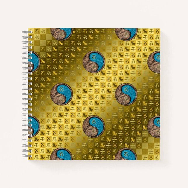 Capricorn & Water Dragon Notebook (Front)