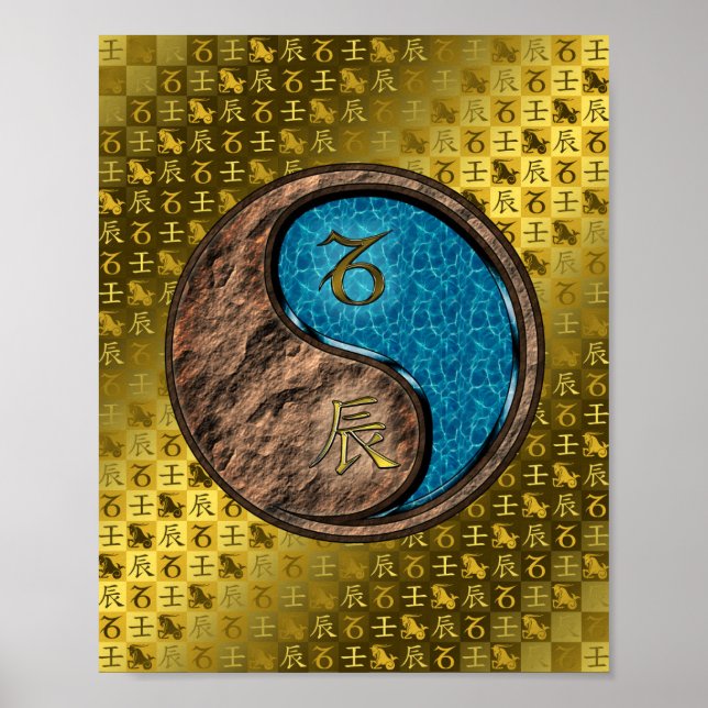 Capricorn & Water Dragon Poster (Front)