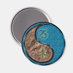 Capricorn & Water Goat Magnet