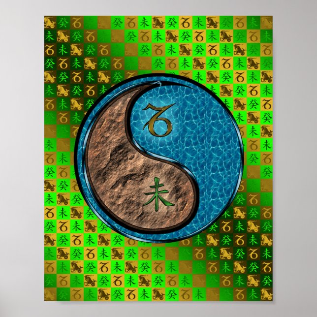 Capricorn & Water Goat Poster (Front)