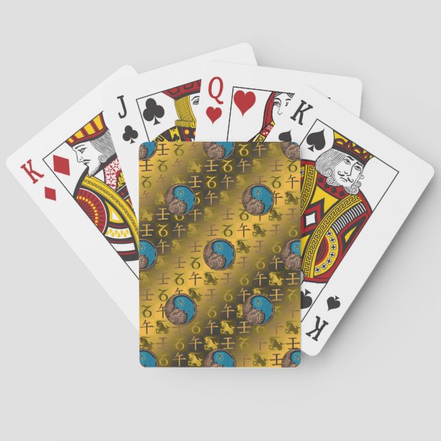 Capricorn & Water Horse Playing Cards (Back)