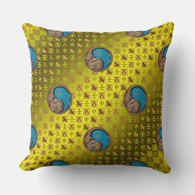 Capricorn & Water Monkey Cushion (Front)