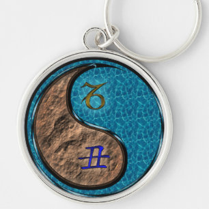 Capricorn & Water Ox Key Ring