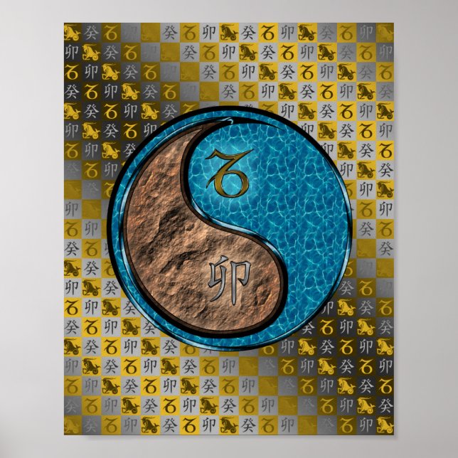 Capricorn & Water Rabbit Poster (Front)