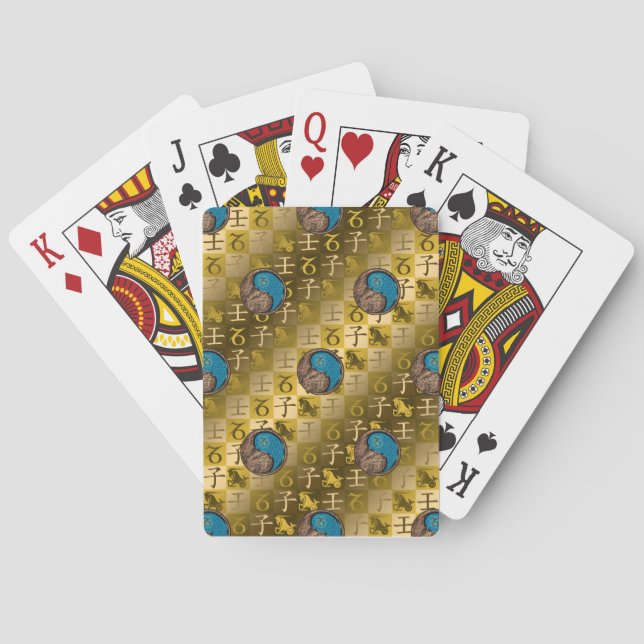 Capricorn & Water Rat Playing Cards (Back)