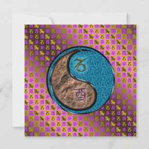 Capricorn & Water Rooster Card