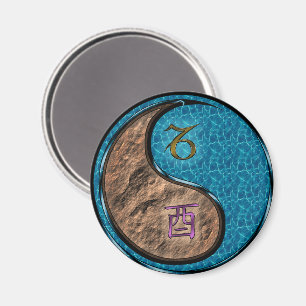 Capricorn & Water Rooster Magnet