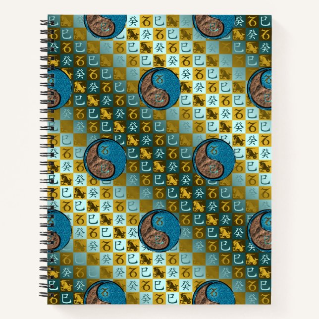 Capricorn & Water Snake Notebook (Front)