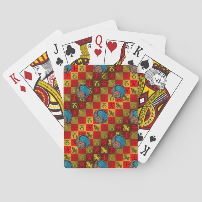 Capricorn & Water Tiger Playing Cards (Back)