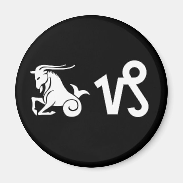Capricorn with Symbol Magnet (Front)