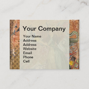 Capricorn Woman Goat Whimsical Fun Business Card