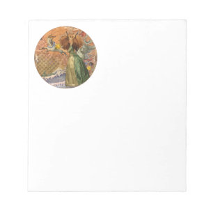 Capricorn Woman Goat Whimsical Fun Notepad