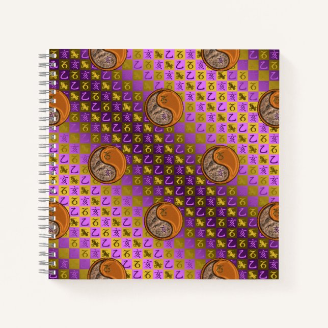 Capricorn & Wood Boar Notebook (Front)