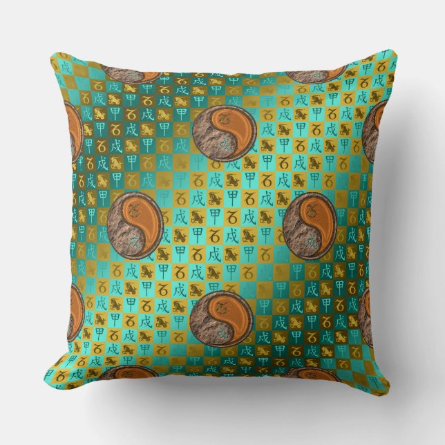 Capricorn & Wood Dog Cushion (Front)