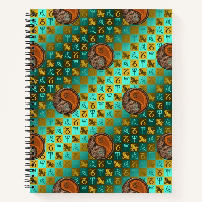 Capricorn & Wood Dog Notebook (Front)
