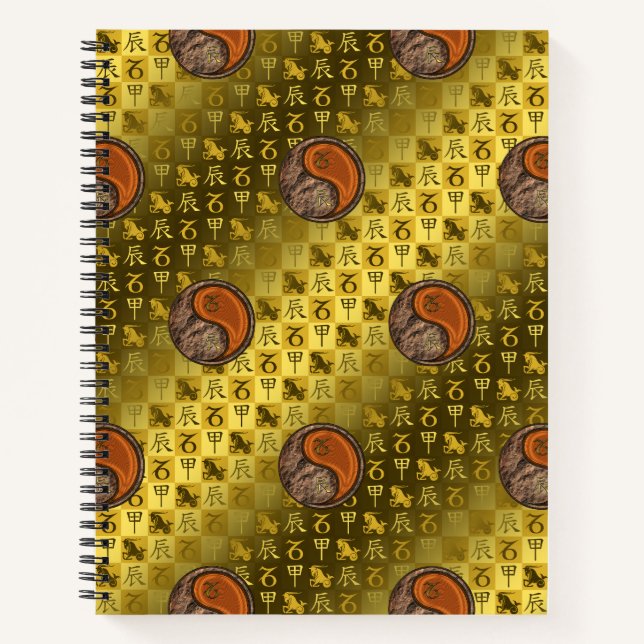Capricorn & Wood Dragon Notebook (Front)