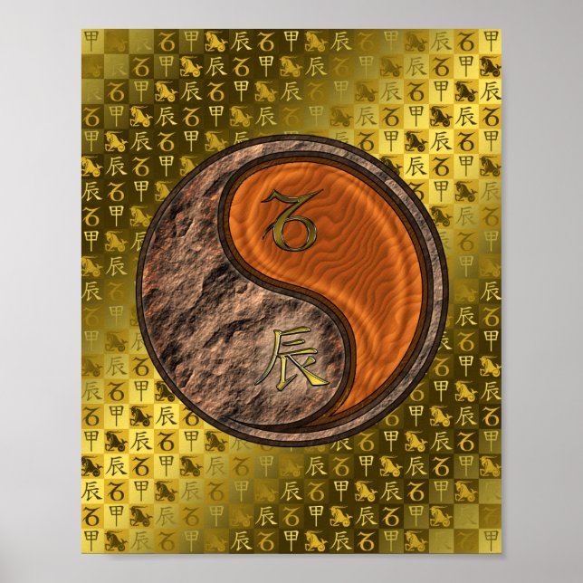 Capricorn & Wood Dragon Poster (Front)