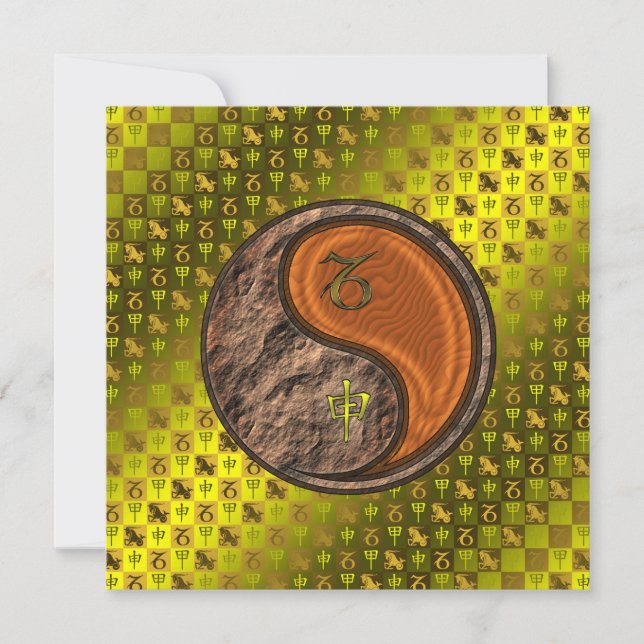 Capricorn & Wood Monkey Card (Front)