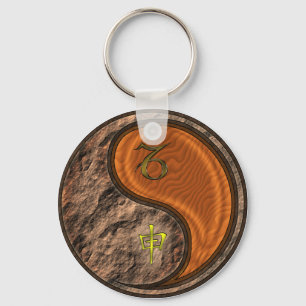 Capricorn & Wood Monkey Key Ring