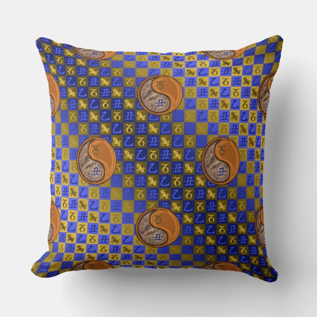 Capricorn & Wood Ox Cushion (Front)