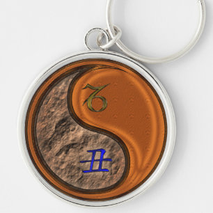 Capricorn & Wood Ox Keychain