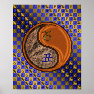 Capricorn & Wood Ox Poster