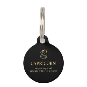 Capricorn Year Begins & Ends With Us Customisable Pet Tag