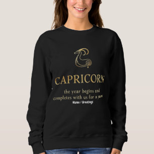 Capricorn Year Begins & Ends With Us Customisable Sweatshirt