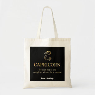 Capricorn Year Begins & Ends With Us Customisable Tote Bag