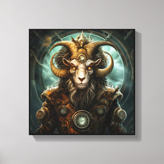 Capricorn Zodiac Art Canvas Print