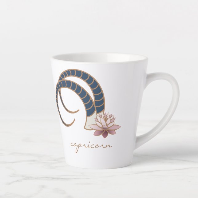 Capricorn Zodiac Boho Coffee Mug (Right)
