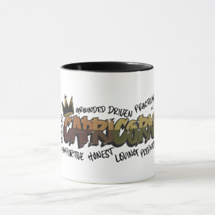 Capricorn Zodiac Graffiti Mug