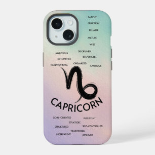 Capricorn Zodiac Horoscope Traits Girls iPhone 15 Case