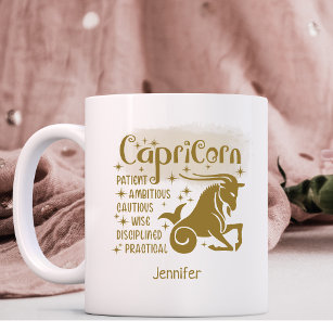 Capricorn Zodiac Personalised Traits Horoscope    Coffee Mug