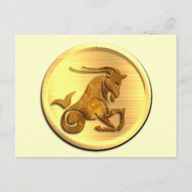 Capricorn Zodiac Postcard (Front)