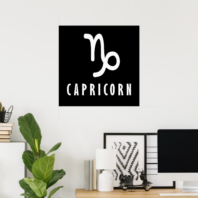Capricorn zodiac sign (Home Office)
