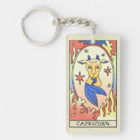 Capricorn Zodiac Sign Abstract Art Vintage