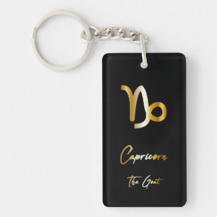 Capricorn Zodiac Sign Acrylic Keychain