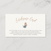 Capricorn Zodiac Sign Baby Shower Enclosure Card