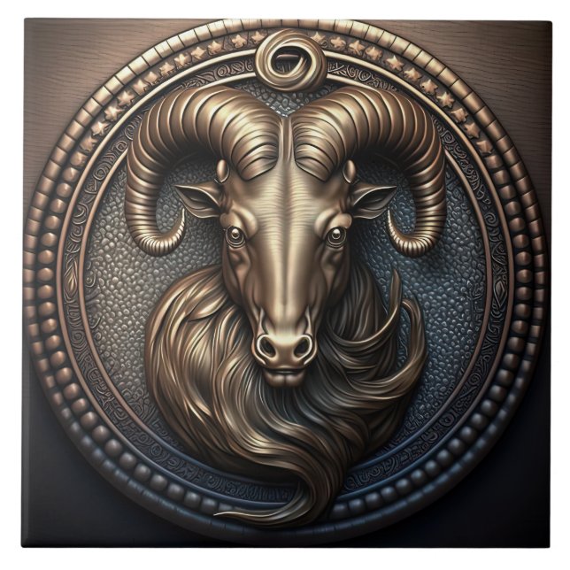 Capricorn Zodiac Sign Capricorn Horoscope Tile (Front)