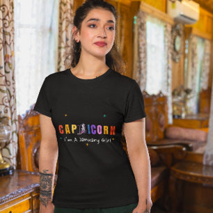 Capricorn Zodiac Sign Colorful   Capricorn T-Shirt