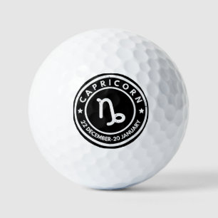 Capricorn Zodiac Sign Golf Balls