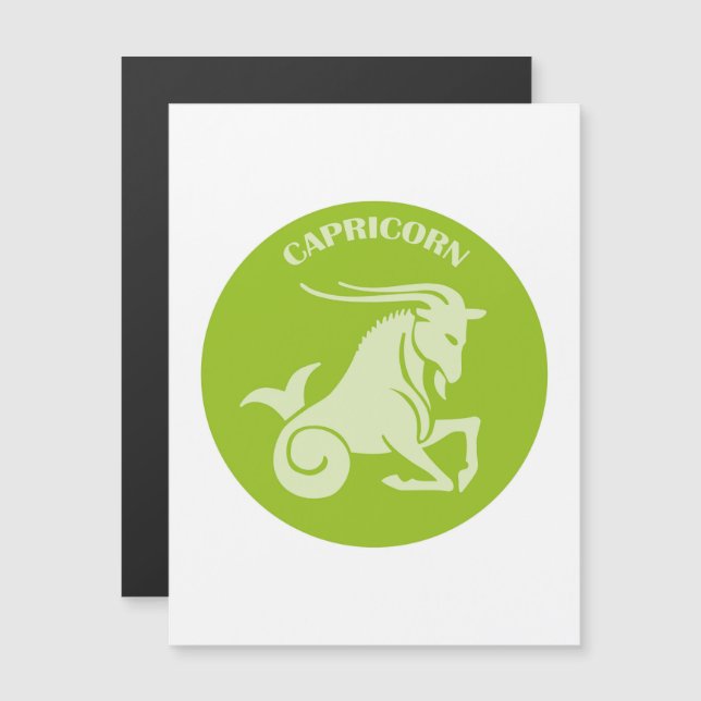 Capricorn, Zodiac Sign, Horoscope, Astrology Magnetic Invitation (Front/Back)