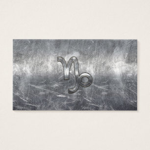 Capricorn Zodiac Sign in grunge distressed style