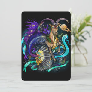 Capricorn Zodiac Sign Invitation