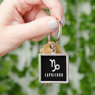 Capricorn zodiac sign key ring