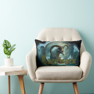 Capricorn Zodiac Sign Lumbar Cushion
