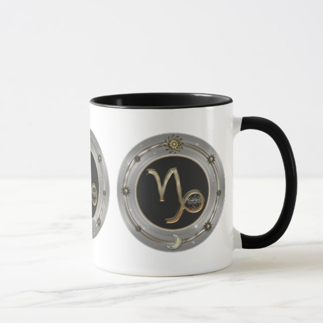 Capricorn Zodiac Sign Mugs (Right)