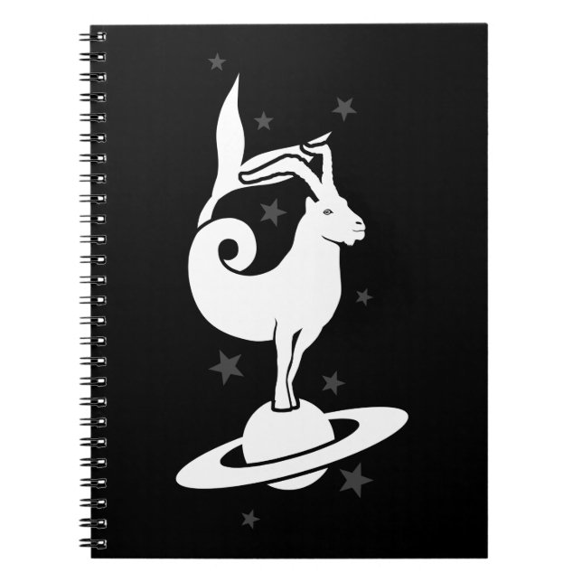 Capricorn zodiac Sign Notebook (Front)